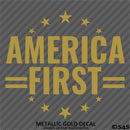 America First Patriotic MAGA Vinyl Decal