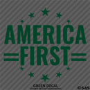 America First Patriotic MAGA Vinyl Decal