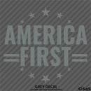 America First Patriotic MAGA Vinyl Decal