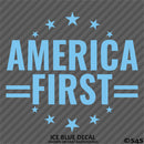 America First Patriotic MAGA Vinyl Decal