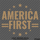 America First Patriotic MAGA Vinyl Decal