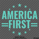 America First Patriotic MAGA Vinyl Decal