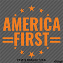 America First Patriotic MAGA Vinyl Decal