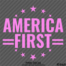 America First Patriotic MAGA Vinyl Decal