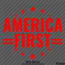 America First Patriotic MAGA Vinyl Decal