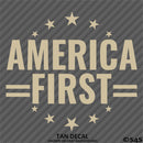 America First Patriotic MAGA Vinyl Decal