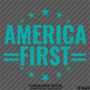 America First Patriotic MAGA Vinyl Decal