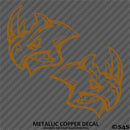 Angry Rhino Silhouette (PAIR) Vinyl Decal