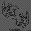 Angry Rhino Silhouette (PAIR) Vinyl Decal