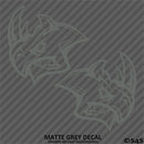 Angry Rhino Silhouette (PAIR) Vinyl Decal