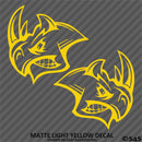 Angry Rhino Silhouette (PAIR) Vinyl Decal