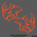 Angry Rhino Silhouette (PAIR) Vinyl Decal