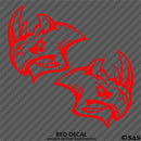 Angry Rhino Silhouette (PAIR) Vinyl Decal