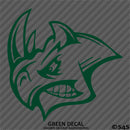 Angry Rhino Silhouette Vinyl Decal