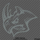 Angry Rhino Silhouette Vinyl Decal