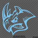 Angry Rhino Silhouette Vinyl Decal