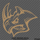 Angry Rhino Silhouette Vinyl Decal