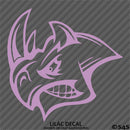 Angry Rhino Silhouette Vinyl Decal