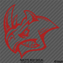 Angry Rhino Silhouette Vinyl Decal