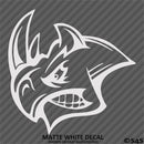Angry Rhino Silhouette Vinyl Decal