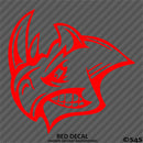 Angry Rhino Silhouette Vinyl Decal