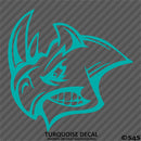 Angry Rhino Silhouette Vinyl Decal