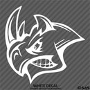Angry Rhino Silhouette Vinyl Decal