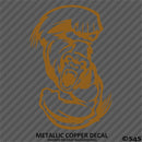 Angry Ape Swinging Fists Silhouette Vinyl Decal