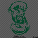 Angry Ape Swinging Fists Silhouette Vinyl Decal