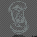 Angry Ape Swinging Fists Silhouette Vinyl Decal