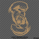 Angry Ape Swinging Fists Silhouette Vinyl Decal