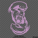 Angry Ape Swinging Fists Silhouette Vinyl Decal