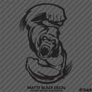 Angry Ape Swinging Fists Silhouette Vinyl Decal