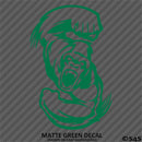 Angry Ape Swinging Fists Silhouette Vinyl Decal