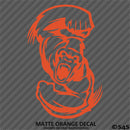 Angry Ape Swinging Fists Silhouette Vinyl Decal