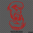 Angry Ape Swinging Fists Silhouette Vinyl Decal