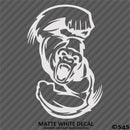 Angry Ape Swinging Fists Silhouette Vinyl Decal