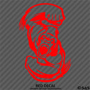 Angry Ape Swinging Fists Silhouette Vinyl Decal