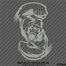 Angry Ape Swinging Fists Silhouette Vinyl Decal