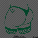 Sexy Butt Fishnet Heart Tattoo Vinyl Decal
