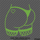 Sexy Butt Fishnet Heart Tattoo Vinyl Decal
