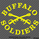 Buffalo Soldiers US Army African-American Cavalry Vinyl Decal