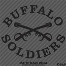 Buffalo Soldiers US Army African-American Cavalry Vinyl Decal