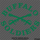 Buffalo Soldiers US Army African-American Cavalry Vinyl Decal