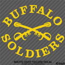 Buffalo Soldiers US Army African-American Cavalry Vinyl Decal