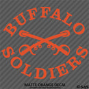 Buffalo Soldiers US Army African-American Cavalry Vinyl Decal
