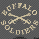 Buffalo Soldiers US Army African-American Cavalry Vinyl Decal