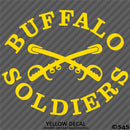 Buffalo Soldiers US Army African-American Cavalry Vinyl Decal