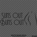 Suns Out Buns Out Nudist Beach Vinyl Decal