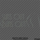Suns Out Buns Out Nudist Beach Vinyl Decal